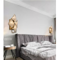Lámpara de pared de cristal LED de cabecera decorativa interior para dormitorio